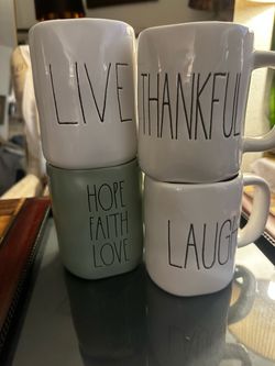 Rae Dunn Mugs Set of 4