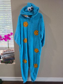 Cookie Monster Adult Costume onesie