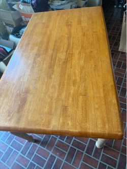 Solid wood dining table