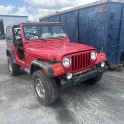 2000 Jeep Wrangler FOR PARTS ONLY 