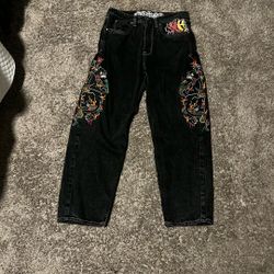 Ninth Hall Ambush Panther Black Wash Jeans Size 30