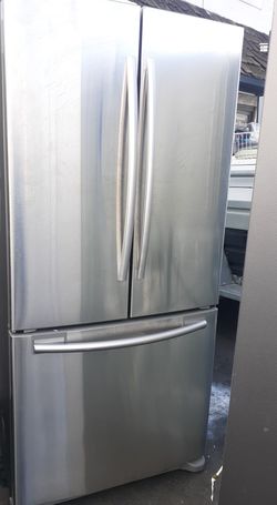 GE  3 Door Stainless Steel Refrigerator
