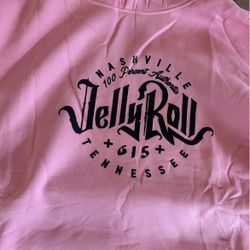 New XXL Pink Jelly Roll Nashville Sweatshirt