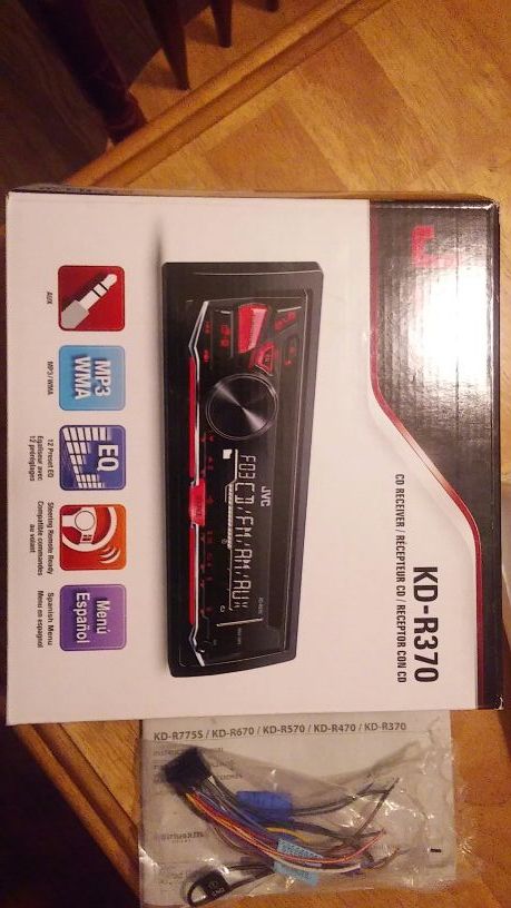 Brand new JVC CD player car stereo