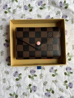 Checkered Pink Compact Tri-Fold Wallet