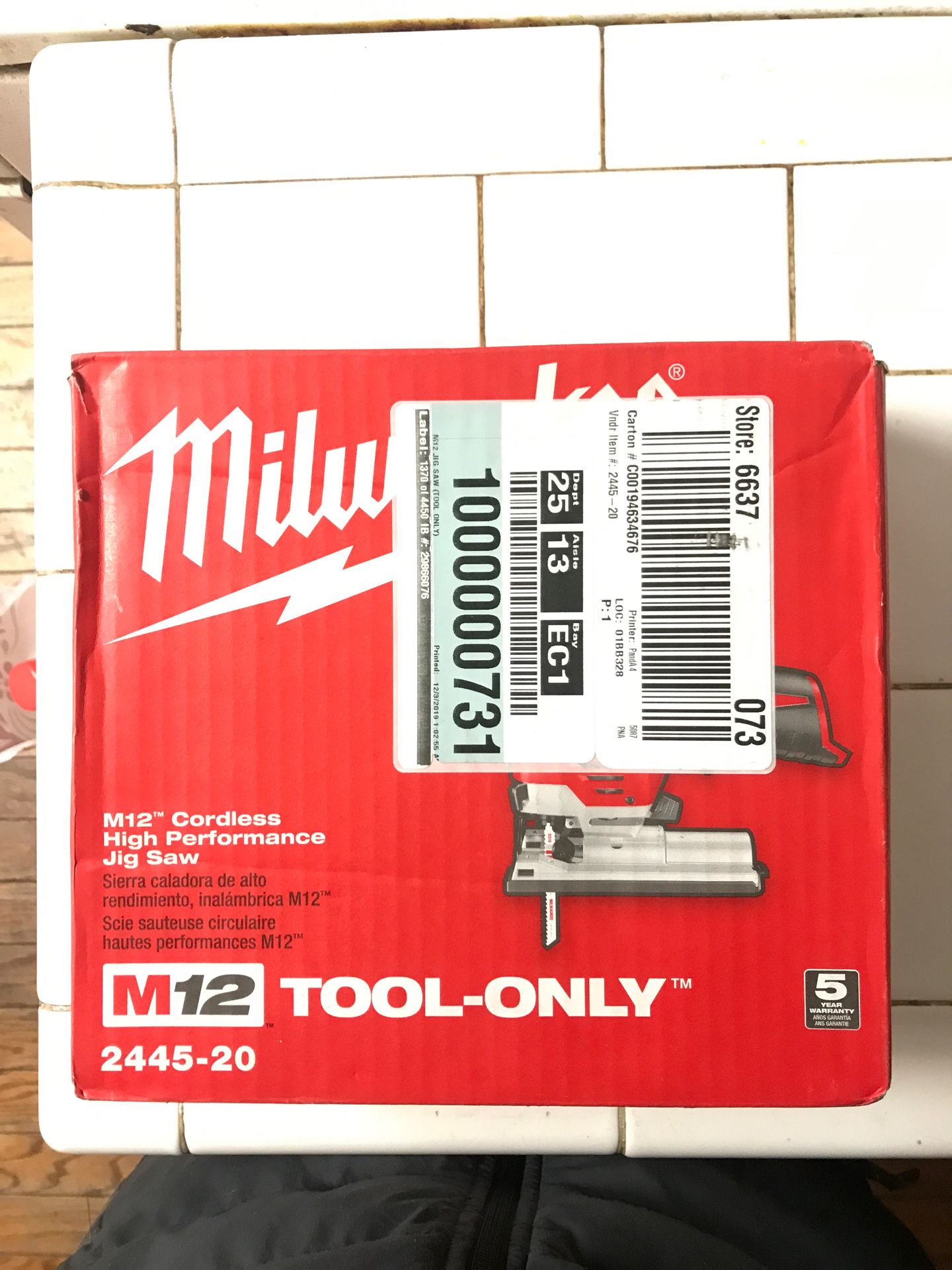 Milwaukee Jig saw .!! Brand new never used.