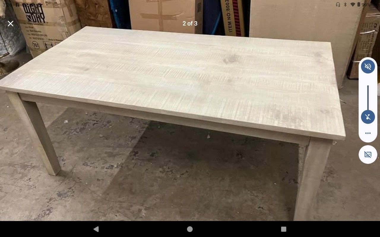 Solid Wood Dining Table Natural