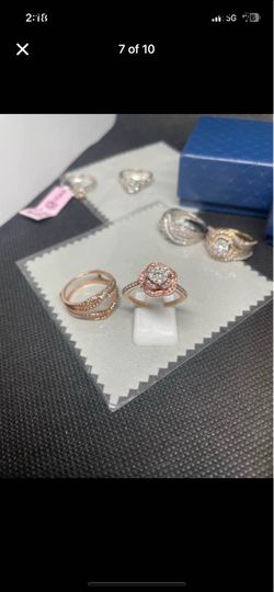 14k rose gold diamond ring