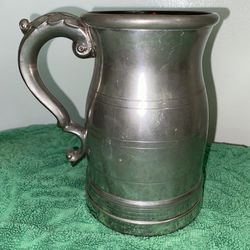 Vintage Fine English Pewter Metal Sheffield Of England beer stein Has 2 Small dents $30