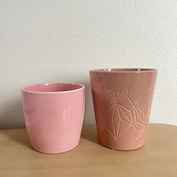 Pink Plant Pots