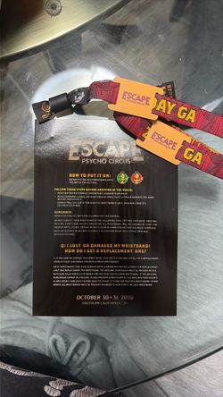 Escape tickets 2026