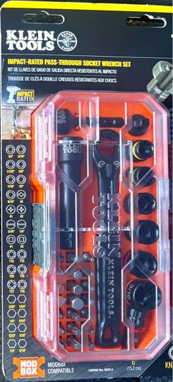Klein Tools Impact-Rated Pass-Through Socket Wrench Set