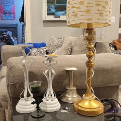 Lamp With 2 Candle Holders