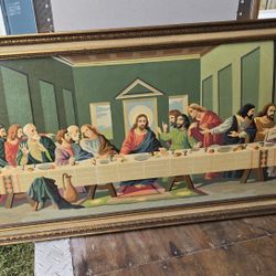 Last Supper Framed Painting