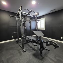 Smith Machine 2001 | Multi-Use Adj Bench | Gym Equipment | Fitness | Squat Rack | Excercise |🔴WEIGHTS AND BARBELL SOLD SEPARATELY 🔴 FREE DELIVERY 🚚