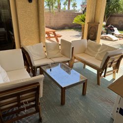 Outdoor Seat Set With Coffee Table