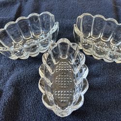 Princess House Glass Spoon Holders – Set of 3 (Legacy Design)