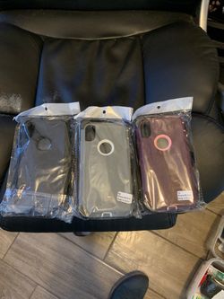 Otter box case cover with holster for XSMax (black,grey,purple )