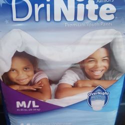 New Overnight Youth Underwear M/L