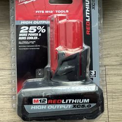 Milwaukee M12 5.0 battery $70 Each 