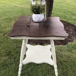 Shabby Chic Antique Parlor Table Or Plant Stand