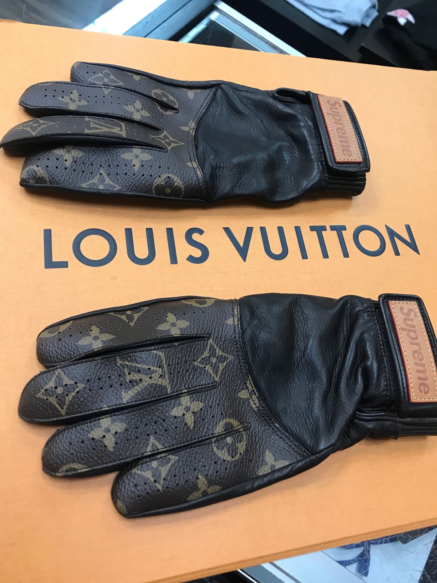 Supreme LV baseball gloves