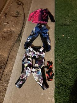 Dirt bike pants and jersey