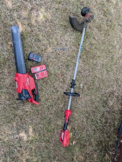 Milwaukee brushless String trimmer and Blower