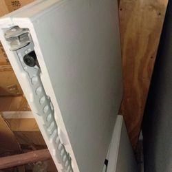 This is a portable, folding resin table with 