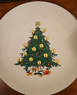 Vintage Christmas Plate
