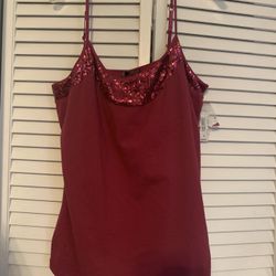 NWT BISOU BISOU Size XL Purple Tank Tope