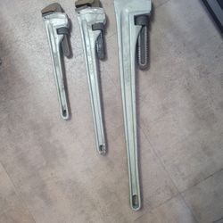 3 Size Pip Wrenchs