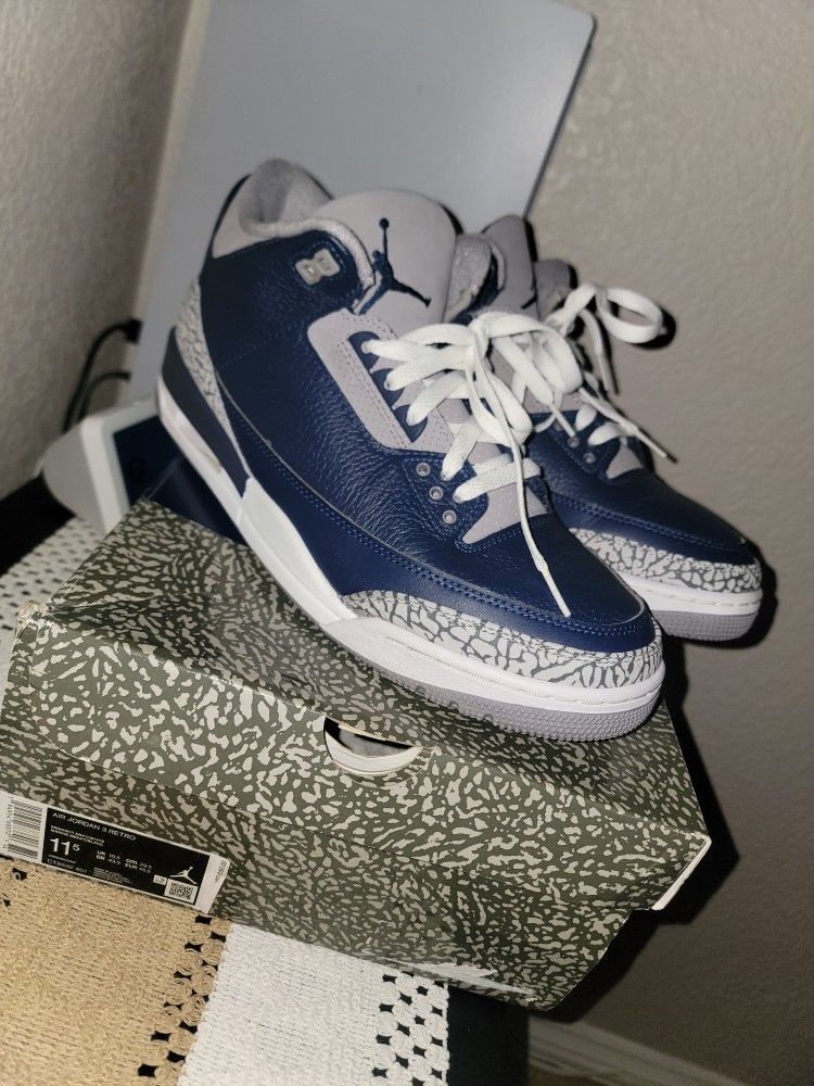 Air Jordan 3s Georgetown Size 11.5
