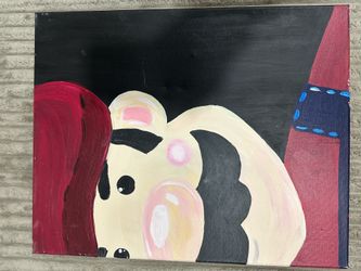 Original Acrylic Painting — Abstract Portrait on Canvas