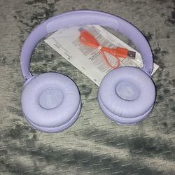Purple JBL headphones