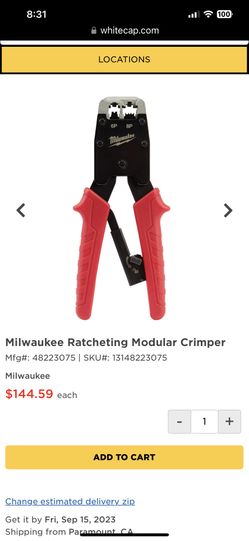 2  Brand New Never Been Used Milwaukee 48-22-3075 Modular Crimper  