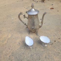 Copper Teapot and Cups 