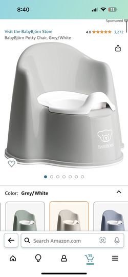 Baby Bjorn Gray Potty Chair