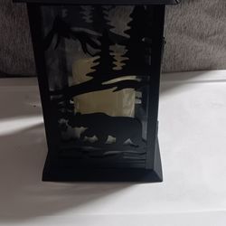 Woodland Design Glass&Metal Candle Case with Door