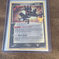Pokemon 25 Greninja Gold Star ** READ DESCRIPTION**