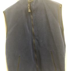 Men’s Vest. Fleece Blue Size Large