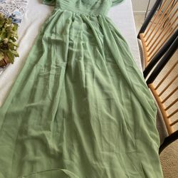 Sage Green Bridesmaid/Formal Dress