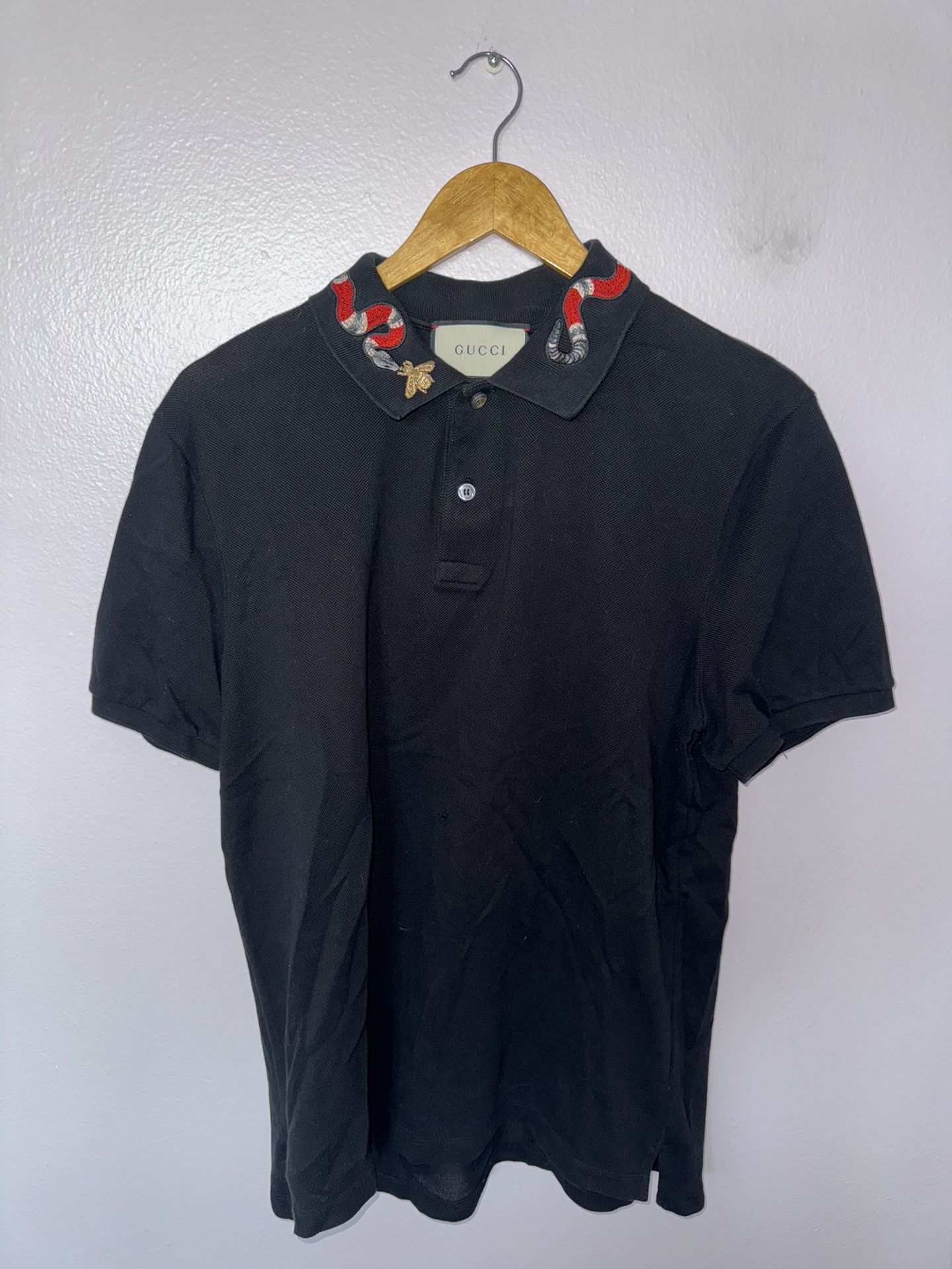 Gucci Kingsnake Collar Polo Shirt (Size XXXL)