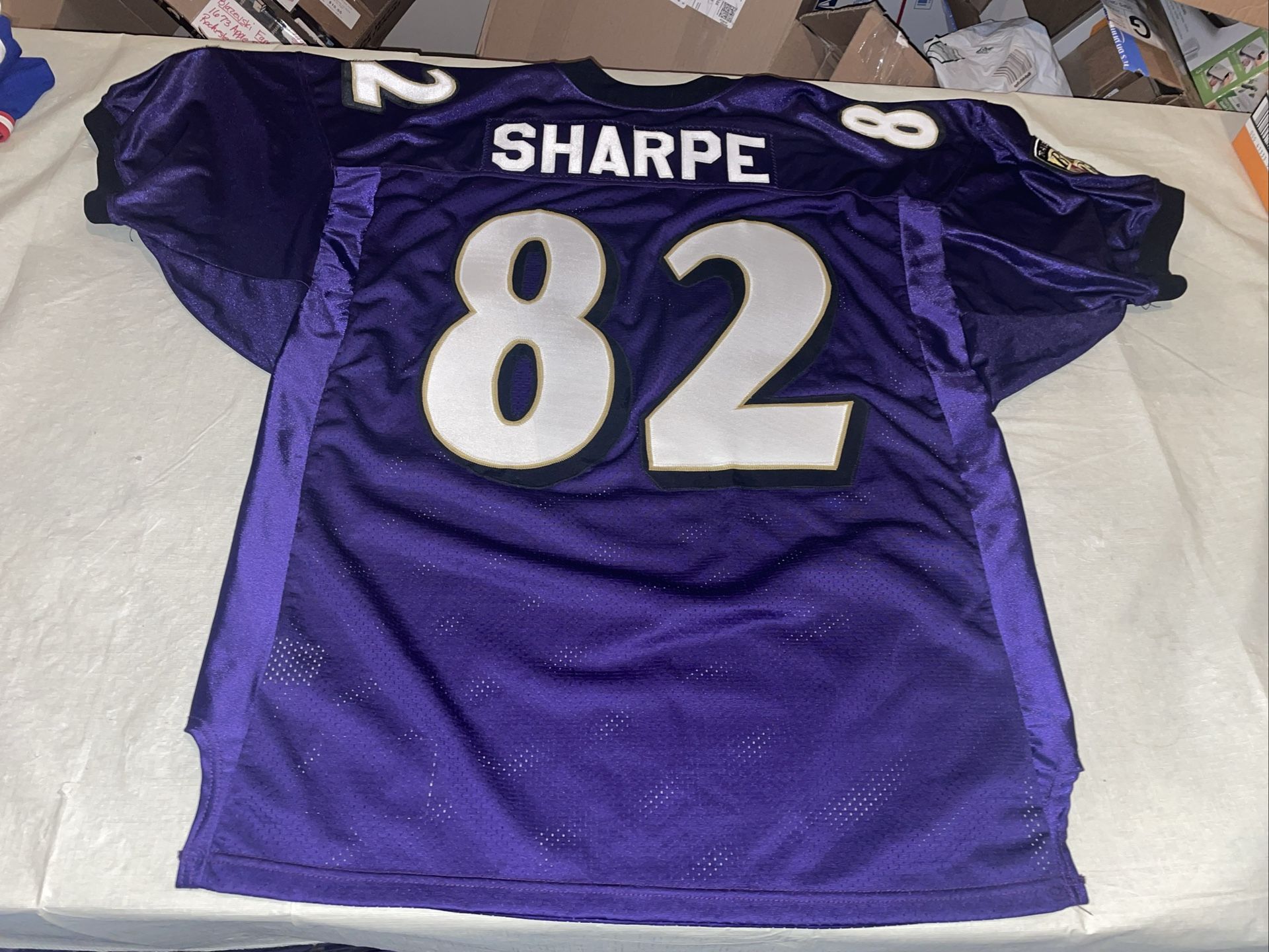 Nwot Authentic Shannon Sharpe Baltimore Ravens Jersey Mens 52 Pro line Purple