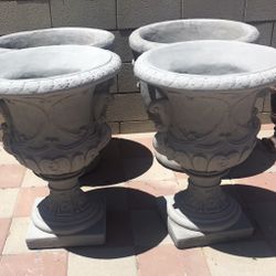 New Flower Pots Made Out Cement Perfect Gift For Any Occasion 