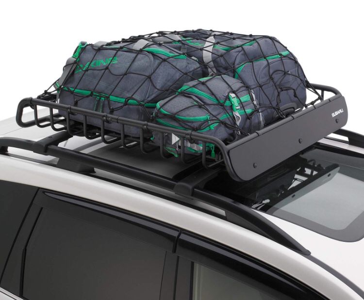 Subaru Heavy Duty Roof Cargo Basket w/Hardware and Cargo Net