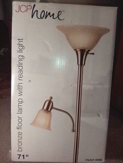 HOME - 71" Bronze Floor Lamp With Reading Light 