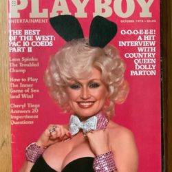 Vintage Playboy October 1978 Dolly Parton Cover