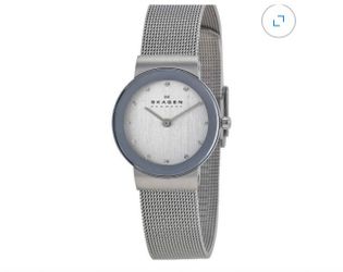 SKAGEN DENMARK FREJA WATCH SWAROVSKI CRYSTAL ACCENTS