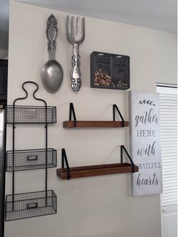 Kitchen Wall Decor & Storage